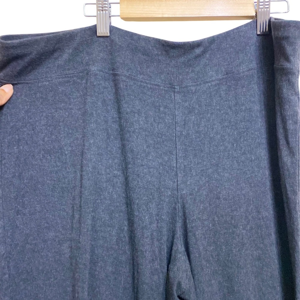Eileen Fisher Womens Charcoal Grey Jersey Knit Straight Leg Pants Size Large - Picture 3 of 4